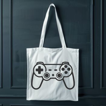 Vector illustration of a modern game controller with buttons and joysticks.