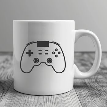 A 2D graphical representation of a standard game controller layout.