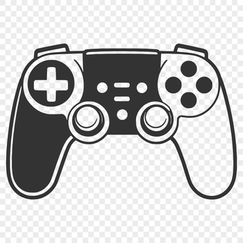 A digital game controller with buttons and directional pads.