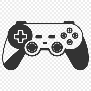 A high-quality SVG vector graphic illustration of a modern video game controller.