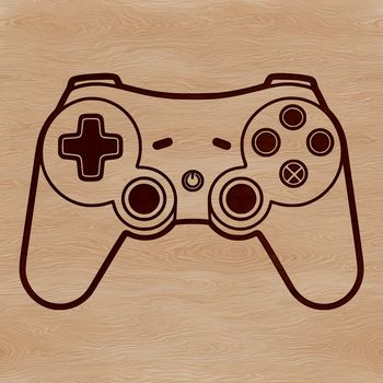 Game controller designed for video games with customizable buttons and controls.