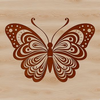 A colorful, delicate butterfly with intricate details, suitable for various design applications.