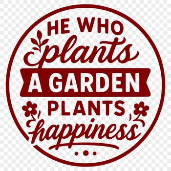 A collection of gardening quotes in vector format for commercial or personal use.