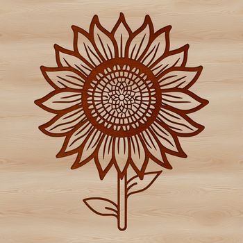 A bright yellow sunflower with large petals and dark center, symbolizing the beauty of nature and floral arrangements.