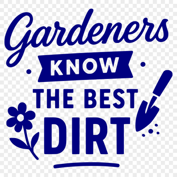 A collection of inspirational quotes about gardening in a simple, vector design.