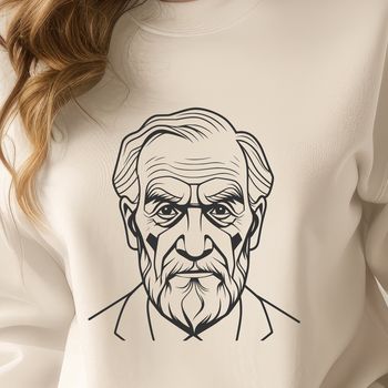 An outline vector graphic representation of a man.