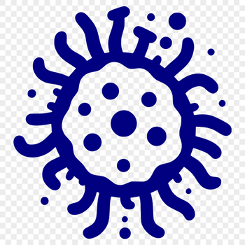 An illustration of a bacterium in vector format.