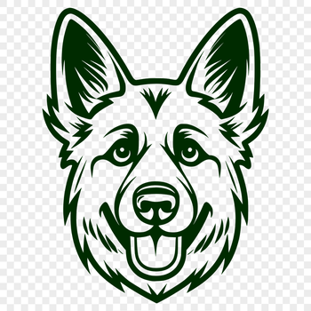 Unique German Shepherd - For Laser Engraver Project