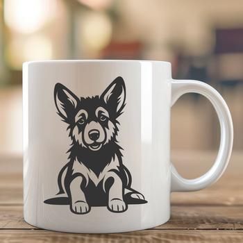 Creative German Shepherd DXF