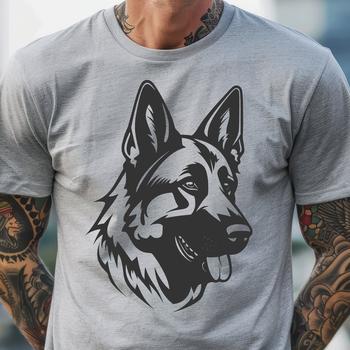 Artistic German Shepherd - DXF Format