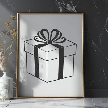 A simple vector box design suitable for various uses including gift packaging and crafting.