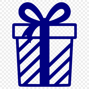 Wrapped with Love SVG A wrapped present with a ribbon and bow, suitable for various occasions including Christmas and birthdays.