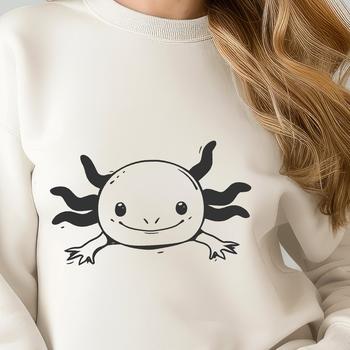 Free Axolotl - Laser Engraver SVG