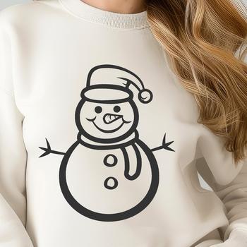 Creative Snowman SVG, PNG, PDF And DXF Files