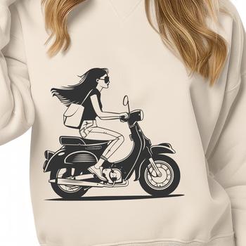 SVG vector illustration of a motorcycle with sleek design.