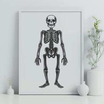 Artistic Skeleton Clip Art - Free PDF Download