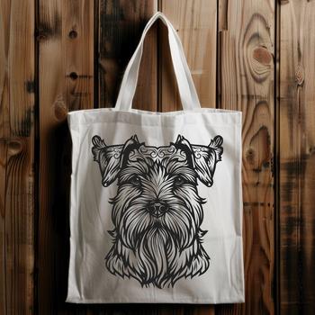 Beautiful Miniature Schnauzer Vector Craft File