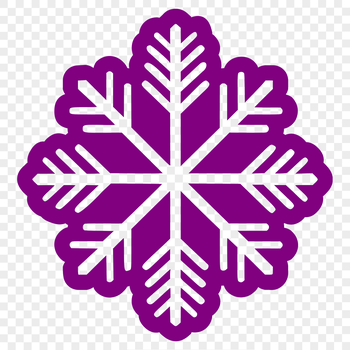 Delicate six-pointed snowflake design created as a vector graphic for commercial or personal projects.