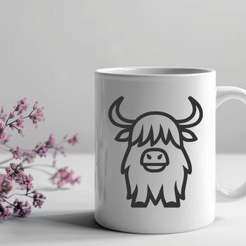 Free Highland Cow DXF - For Laser Cutter Project