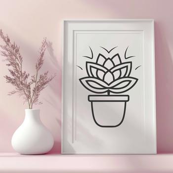 Stunning Desert Plant Vector Art