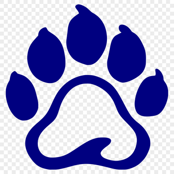 A set of animal paw prints in vector format, suitable for digital designs.