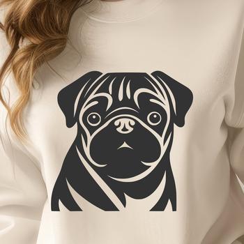 Unique Pug - PNG Format