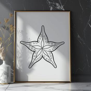 A stylized star graphic designed as a vector art element for various creative applications.