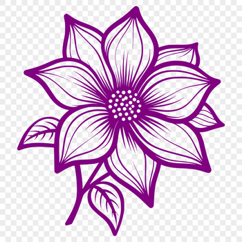 Floral Flower DXF - For Glowforge Project