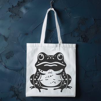 A full-body illustration of a toad, suitable for vector design and cutting machine projects.