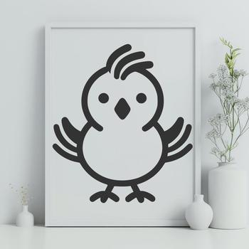 Cute Chicken In DXF Format