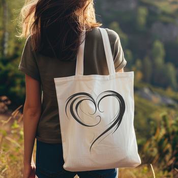 A stylized heart shape with intricate details, suitable for various graphic design projects.