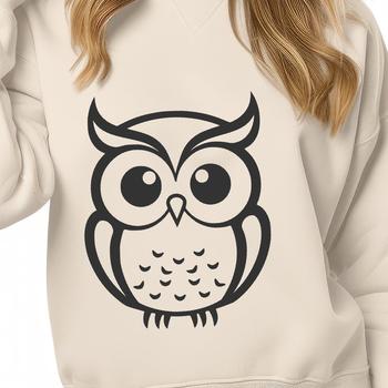 Cute Owl In PDF And PNG