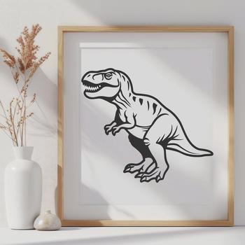 Artistic T Rex - Laser Engraver DXF