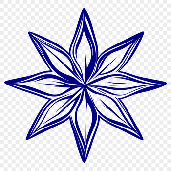 A simple star icon created using vector design elements.