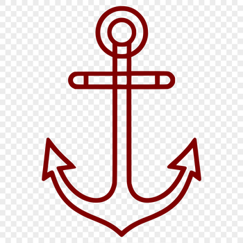 A vector illustration of an anchor with clean lines and minimal details suitable for various uses.