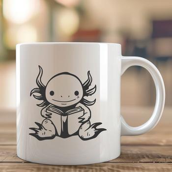 Creative Axolotl Reading A Book PDF