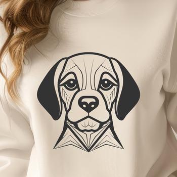 Beautiful Beagle SVG, PNG, PDF And DXF Files