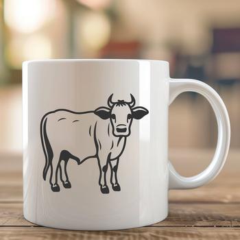 Artistic Cow - Laser Cutter SVG