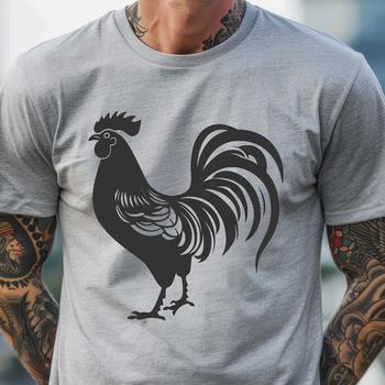 Unique Rooster In SVG Format