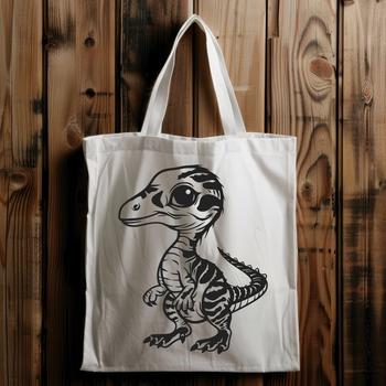 Prehistoric dinosaur illustration in full body pose