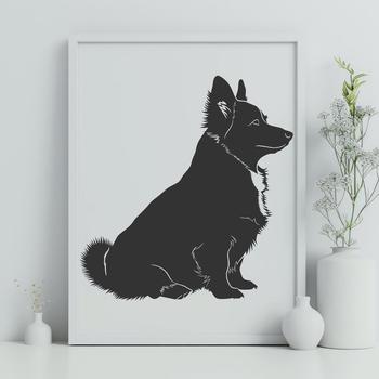 Unique Welsh Corgi In PDF And PNG