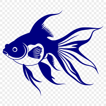 A digital illustration of a goldfish, a popular household pet.