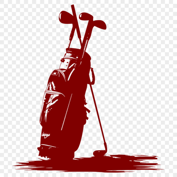 Beautiful Golf Bag SVG, PNG, PDF And DXF Files