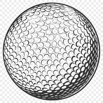 A high-quality, scalable illustration of a golf ball against a clean background.