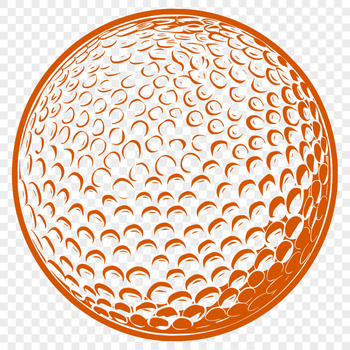 Artistic Golf Ball - For Cricut Project