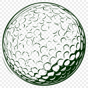 Stunning Golf Ball SVG, PNG, PDF And DXF Files