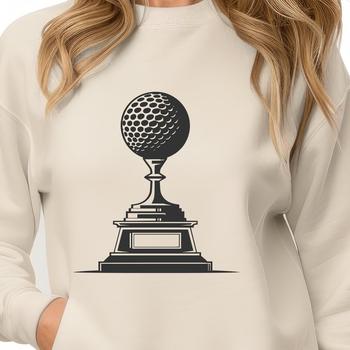 Free Unique Golf Trophy Vector Craft File