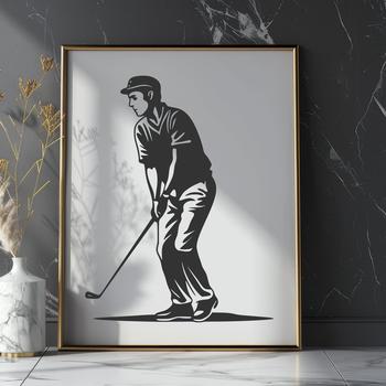 Creative Golfer SVG, PNG, PDF And DXF Files