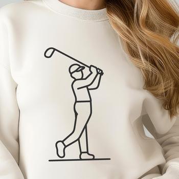 Golfer In DXF Format