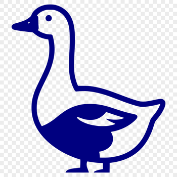 A digital silhouette of a bird, designed as a cut file for cutting machines and laser engraving.